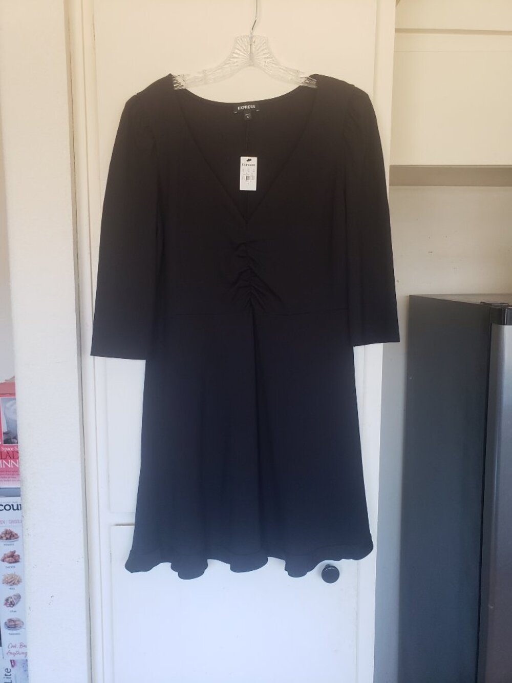 Express Black Size Large 3 quater sleeves Dress